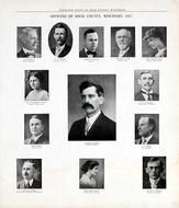Church, Smiley, Robert Whipple, Howard Lee, Frances Hall, Katherine Carmine, Sntisdel, Jesse Earle, Rock County 1917
